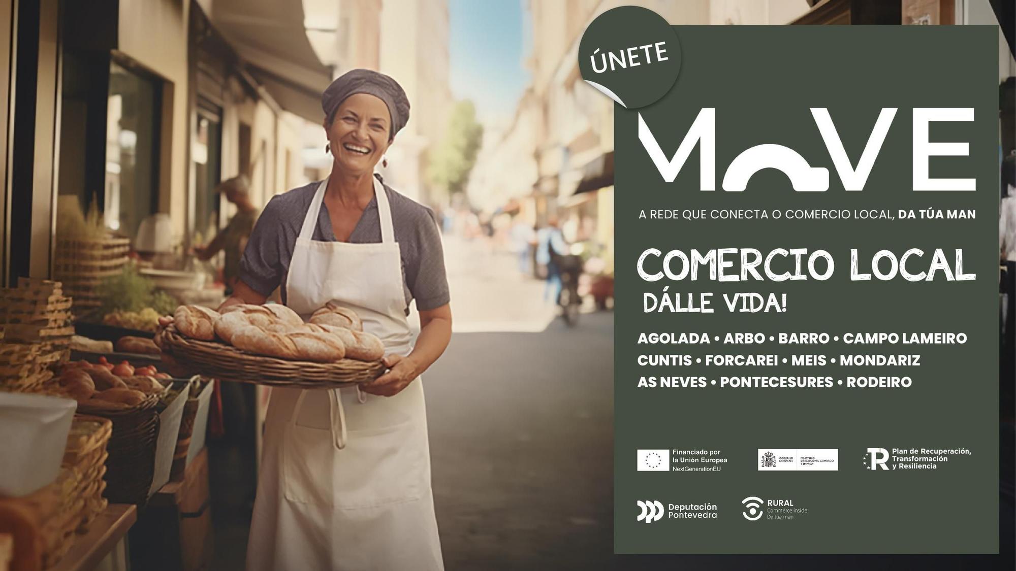 A Deputación de Pontevedra está a desenvolver a plataforma MOVE, que será unha plataforma en liña onde comerciantes e hostaleiros poderán xerar vínculos cos produtores e provedores locais.