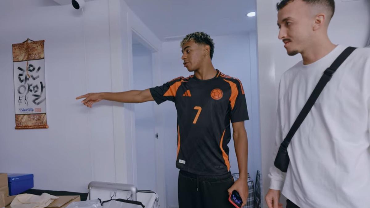 Lamine Yamal, junto a Mohamed, en su nuevo canal de Youtube