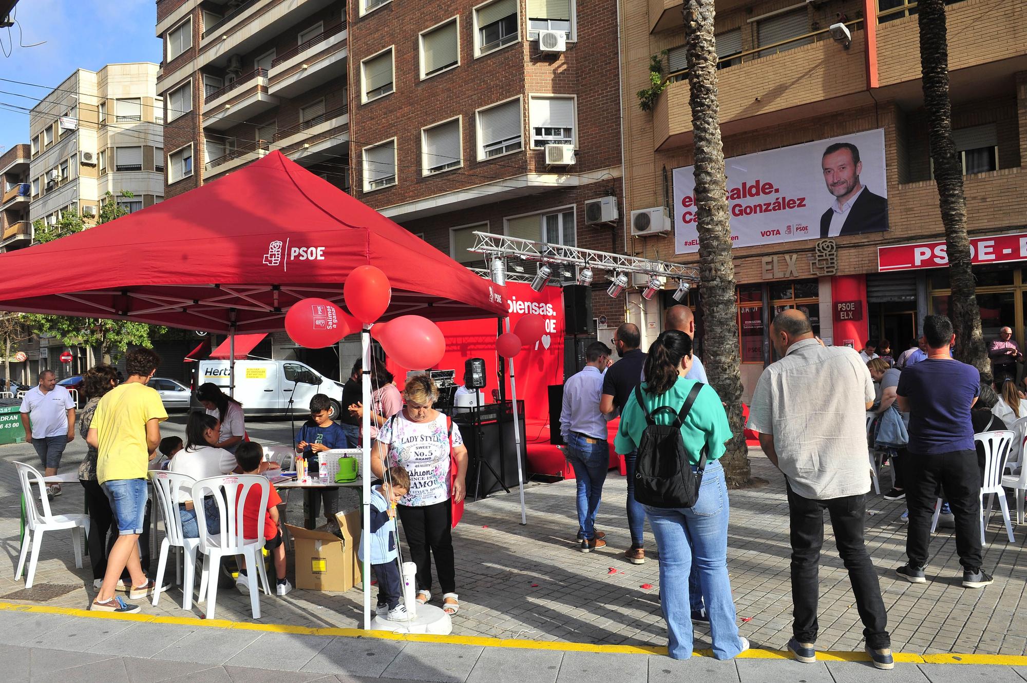 Cierre de campaña del PSOE de Elche