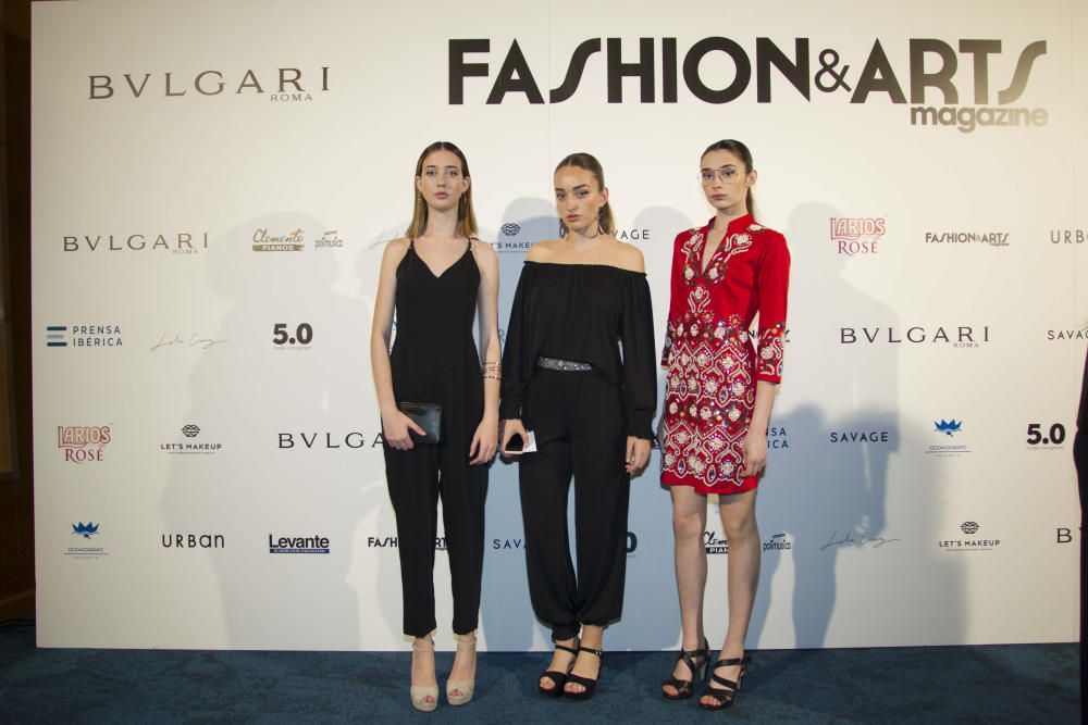 Gala de presentación de la revista Fashion & Arts Magazine en València.