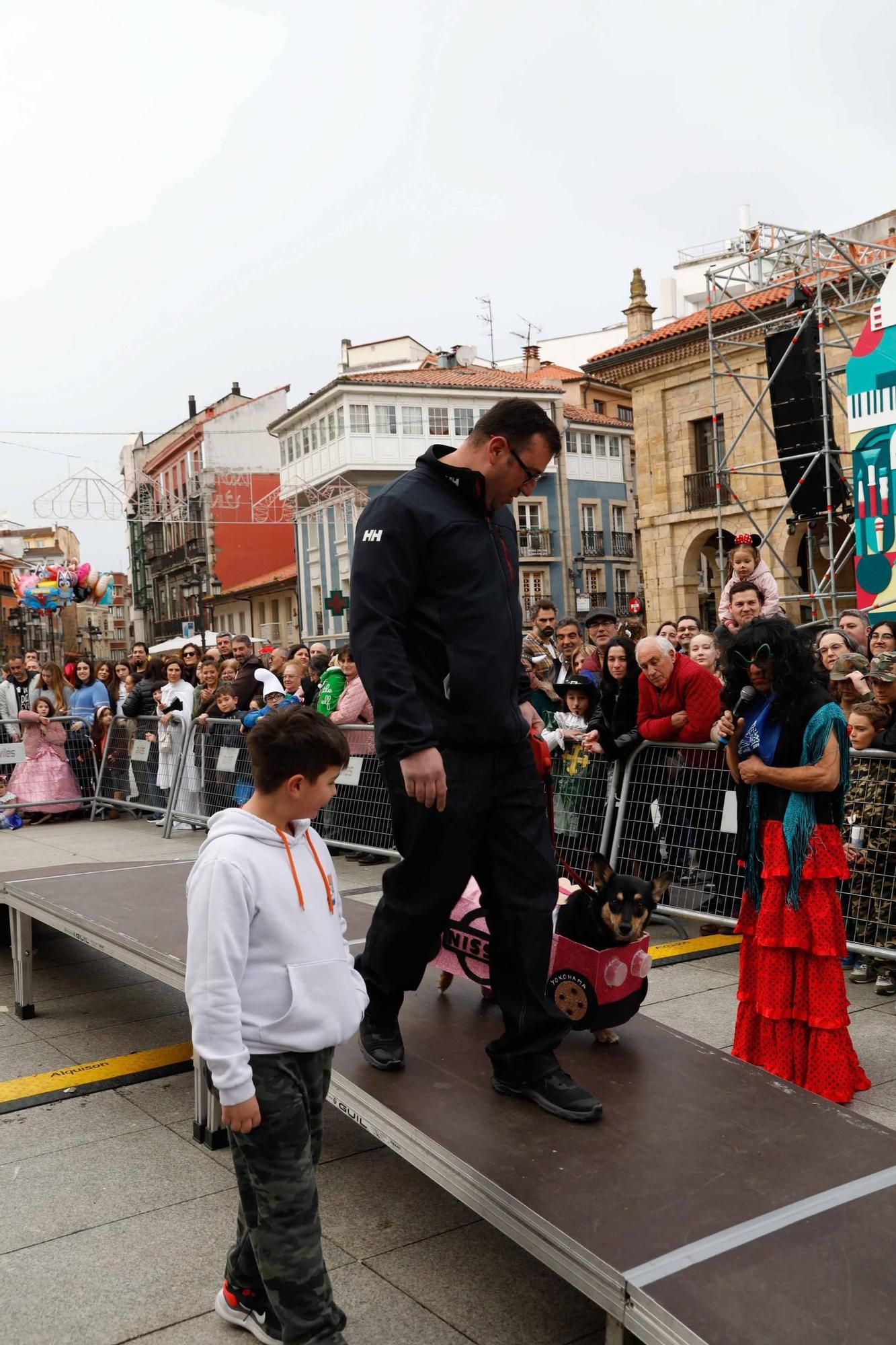 Las mascotas antroxaes desfilan ante su público