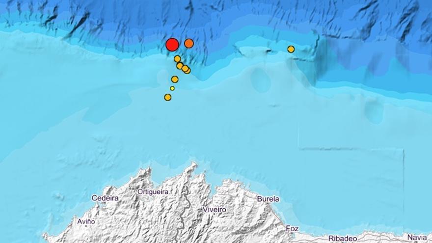 El Cantábrico registra una decena de terremotos desde el seísmo que sacudió Galicia