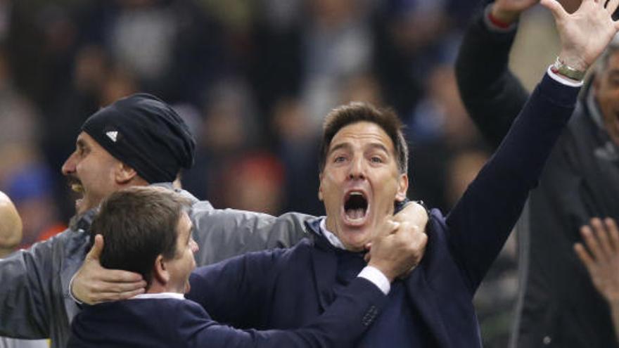 Berizzo festeja el pase del Celta a semifinales.