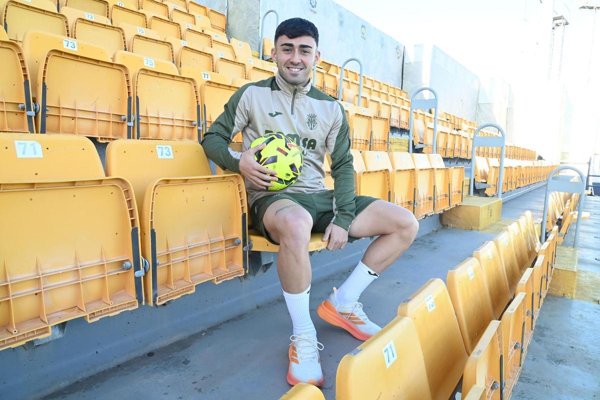 Alberto Moleiro, en la Ciudad Deportiva José Manuel Llaneza.