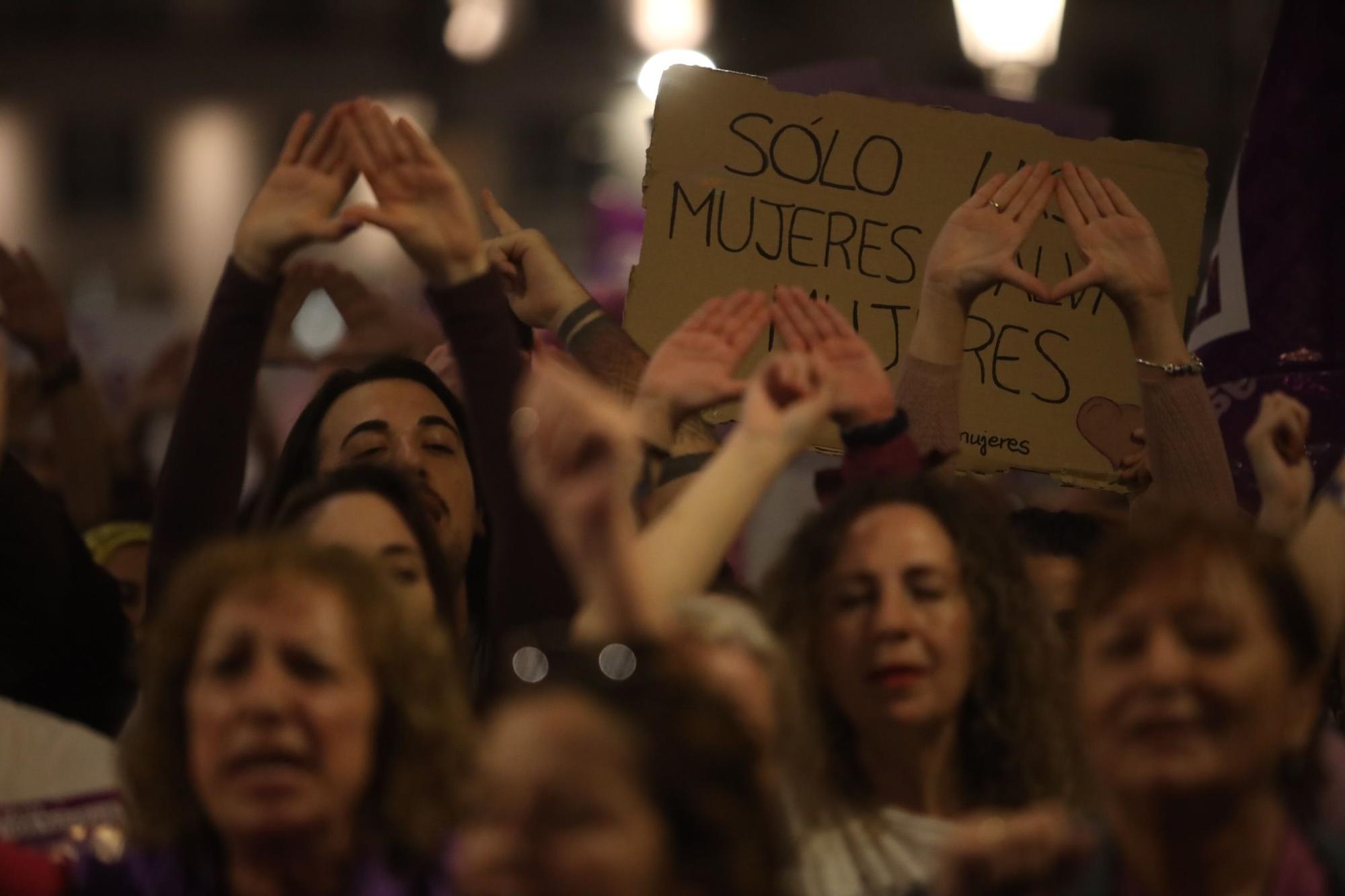 La marcha por el Día Internacional de la Mujer de Málaga, en imágenes