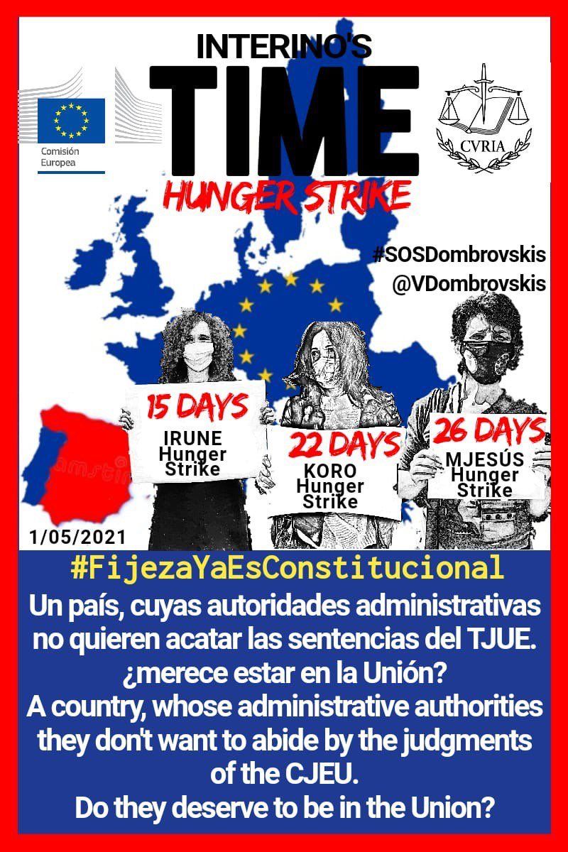 Cartel reivindicativo del movimiento #FijezaYaEsConstitucional