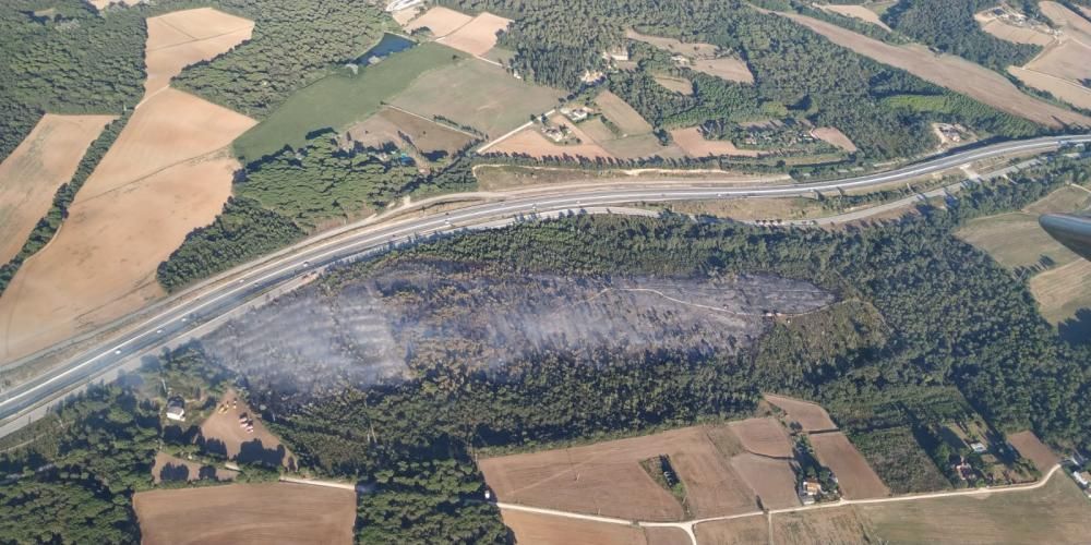 Incendi a Caldes de Malavella.