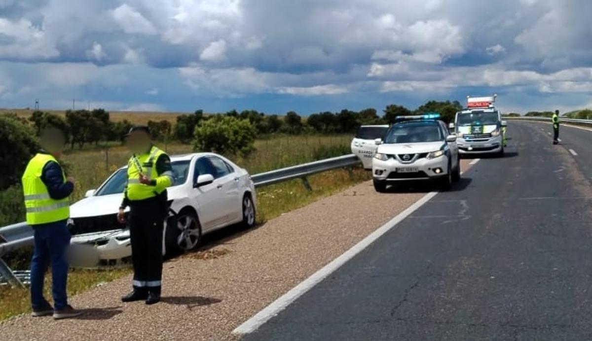 Accidente en el kilómetro 437 de la A-11 sentido Tordesillas