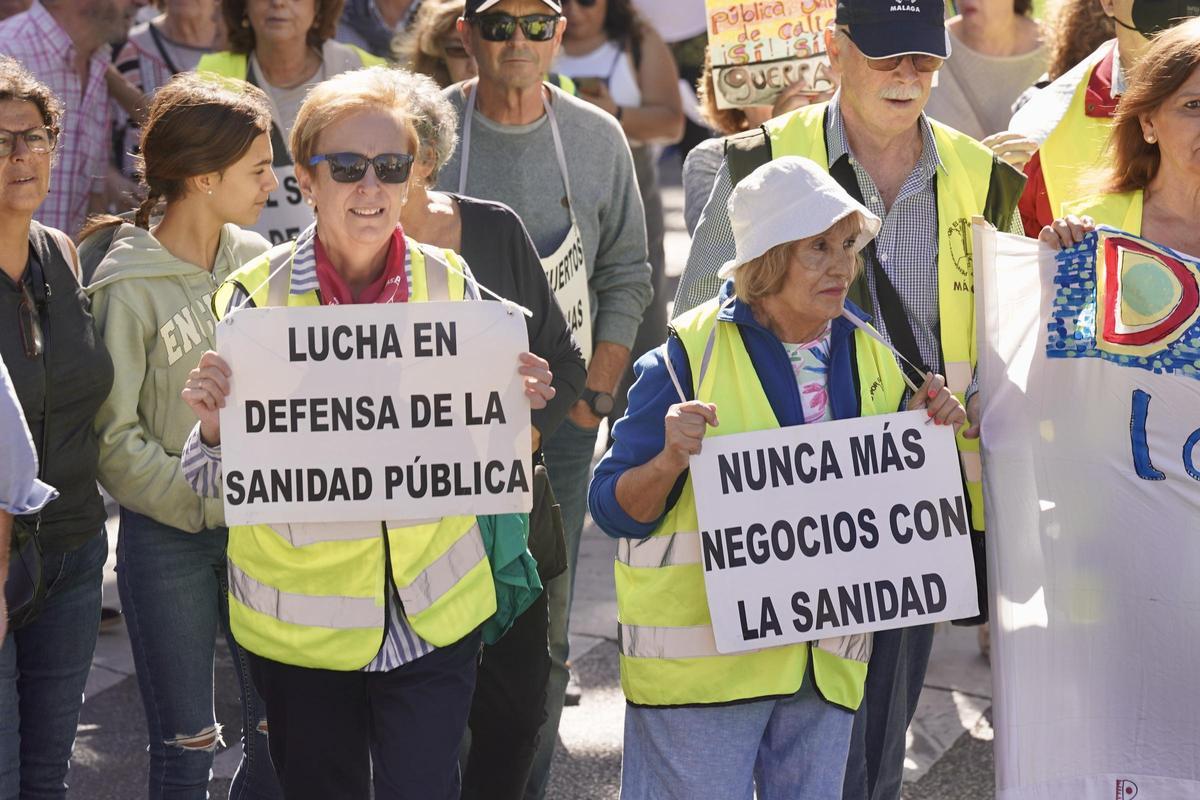 Marea Blanca se manifiesta por la sanidad pública en Málaga