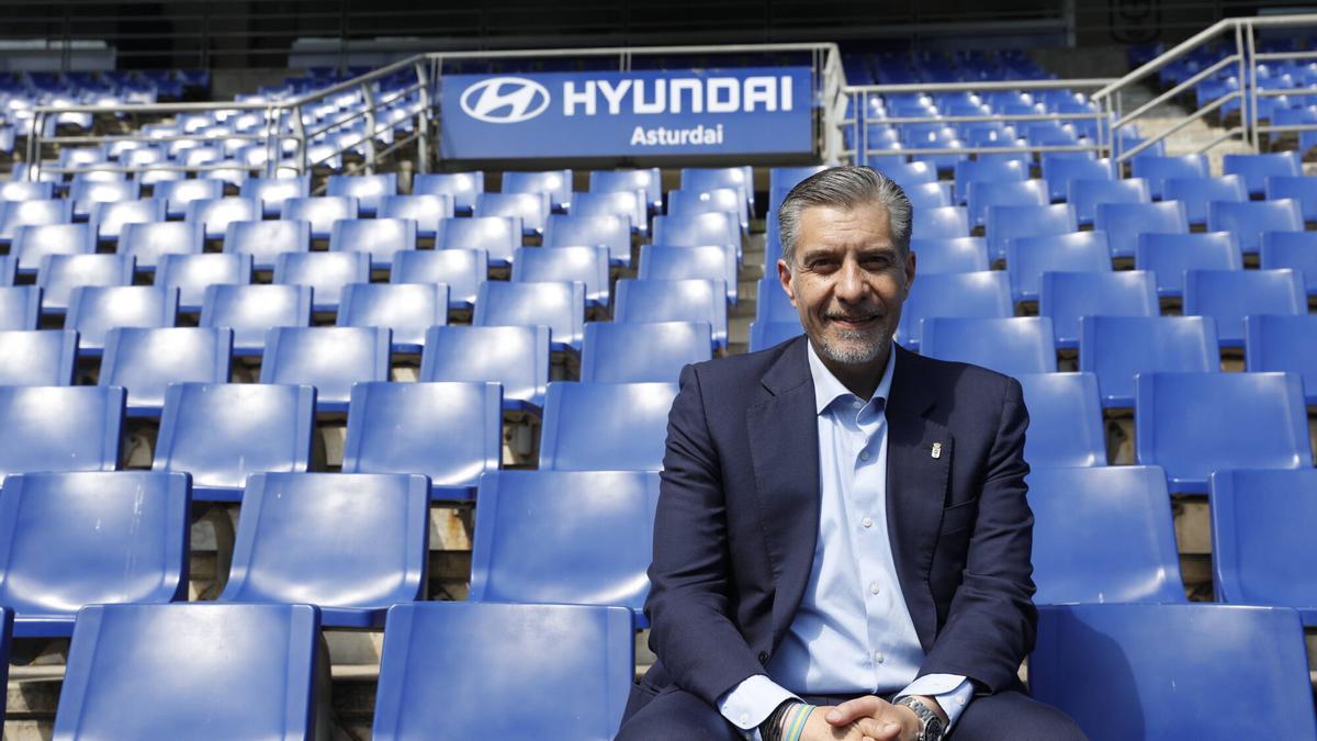 Martín Peláez en el Carlos Tartiere.