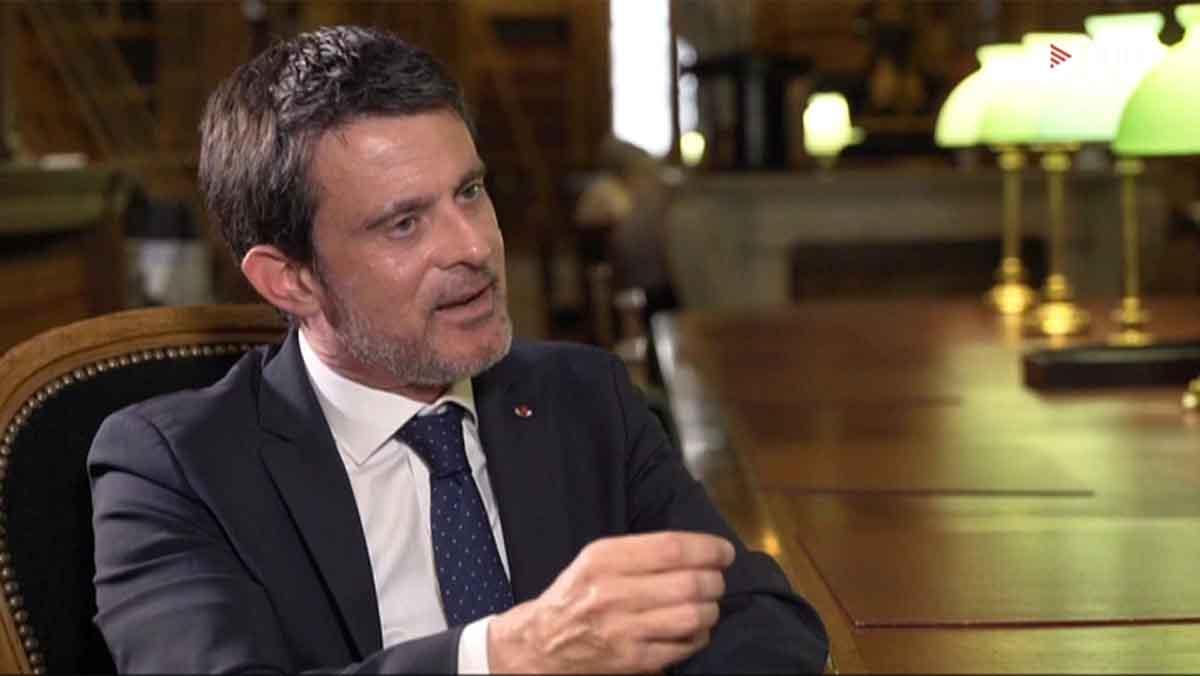 Manuel Valls, en ’Quatre gats’ (TV-3).