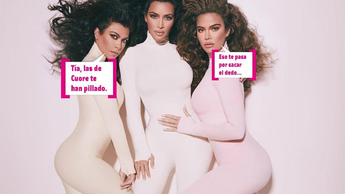 Kourtney, Kim y Khloé Kardashian en la campaña de su perfume