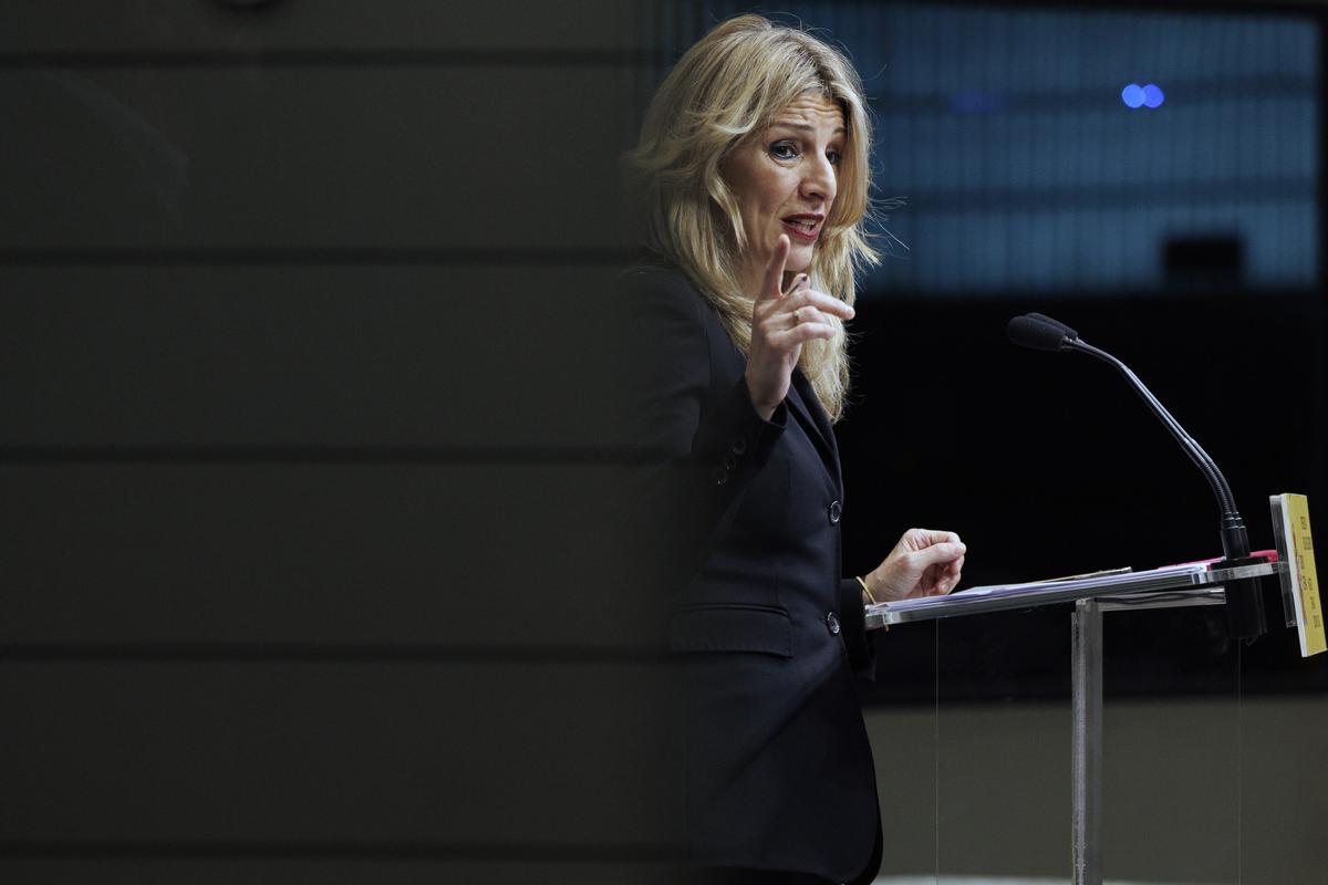 La coordinadora general de Sumar, Yolanda Díaz.