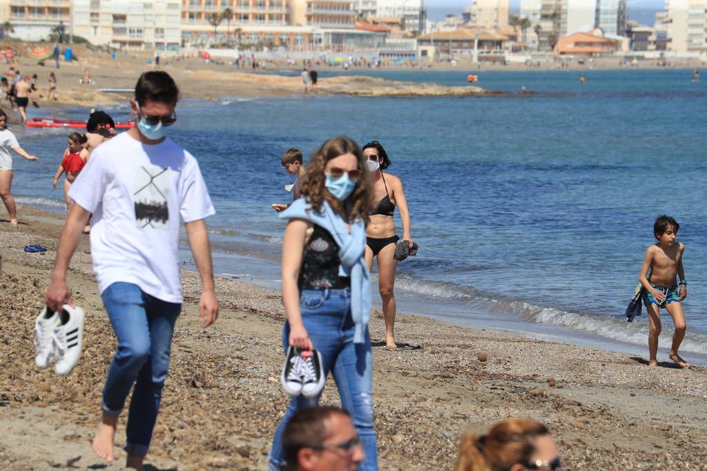 Así estaban hoy Cabo de Palos y La Manga