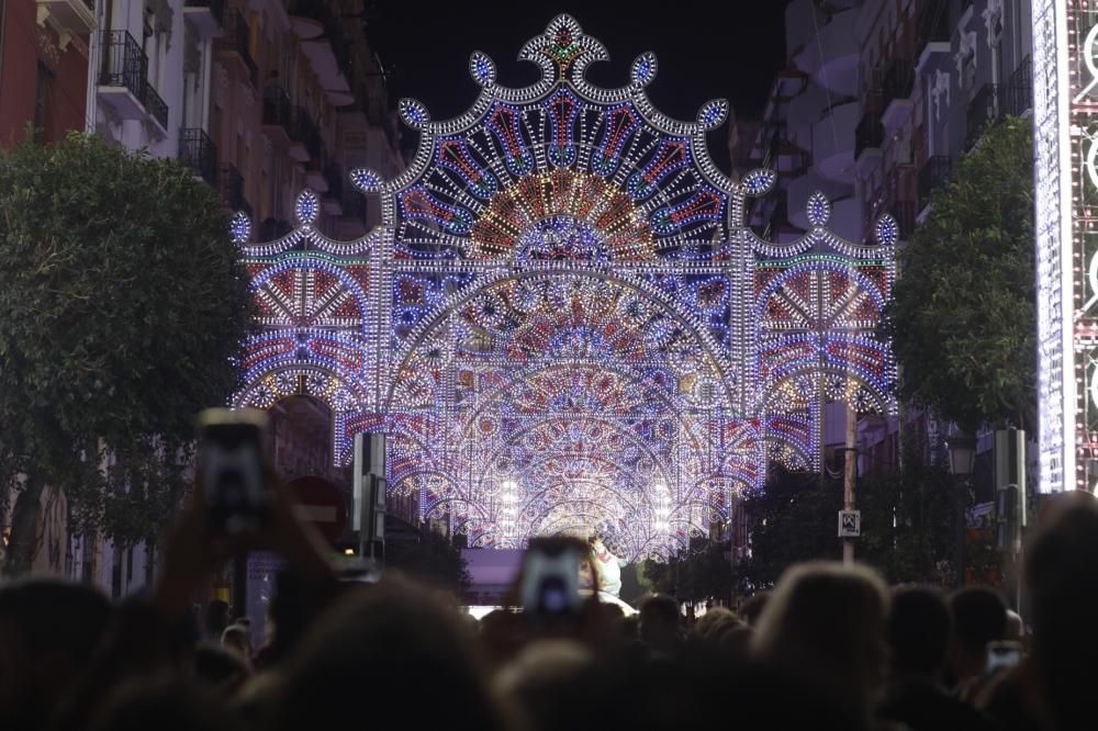 Encendido de luces de la falla Sueca-Literato Azorín