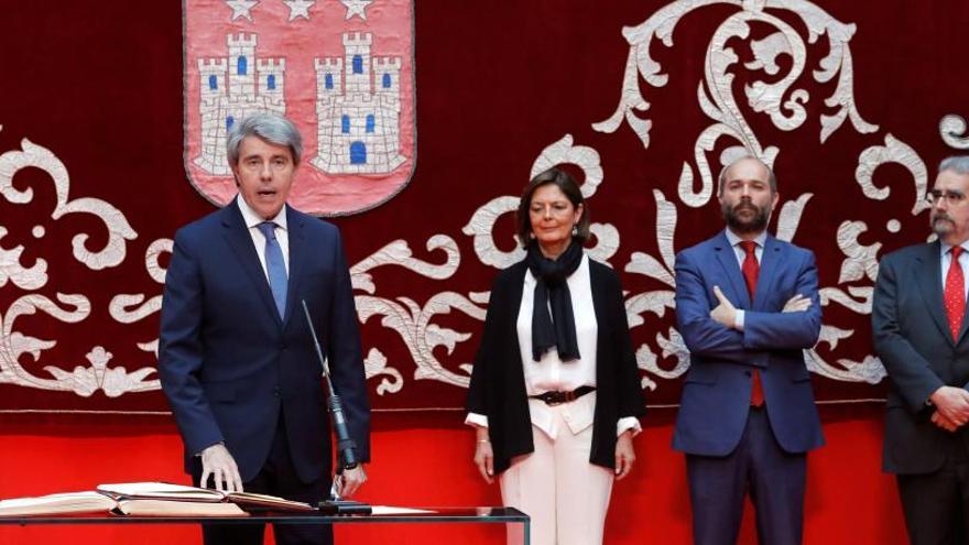 Ángel Garrido durante la toma de posesión.