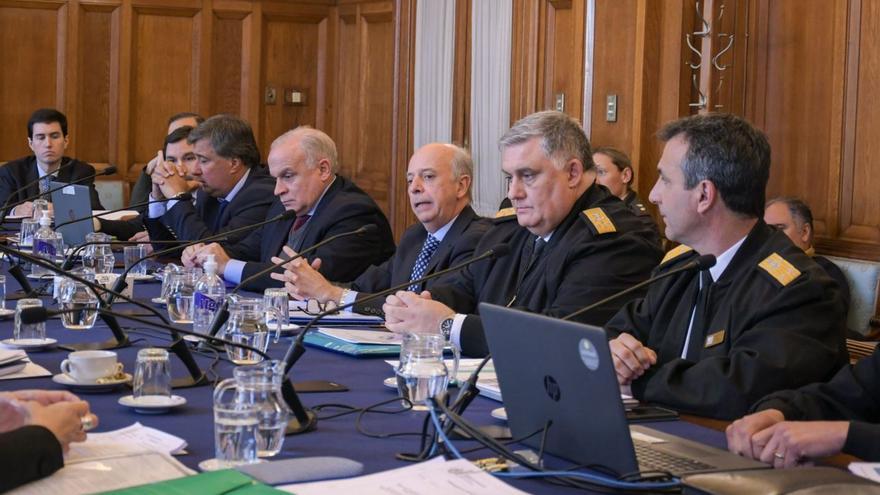 El ministro de Defensa uruguayo, Javier García, durante su intervención. |   // @MDN_URUGUAY