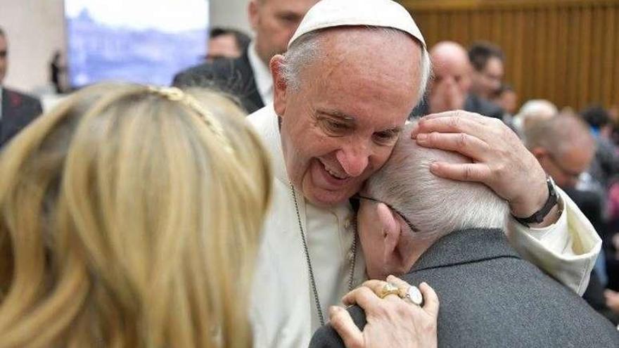 El Papa Francisco, ayer. // E.P.