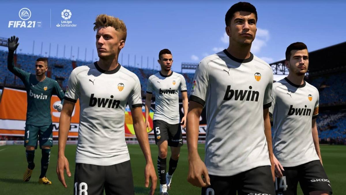 Los jugadores del Valencia en FIFA