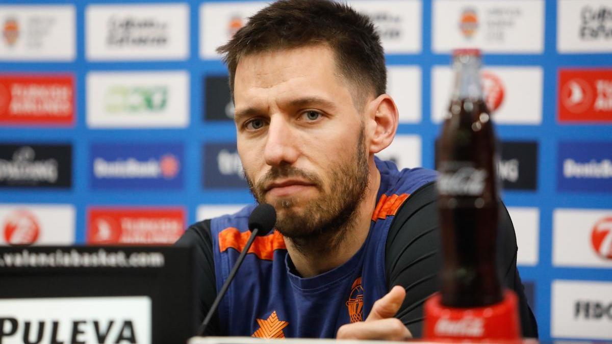 Sam Van Rossom, en la sala de prensa de La Fonteta