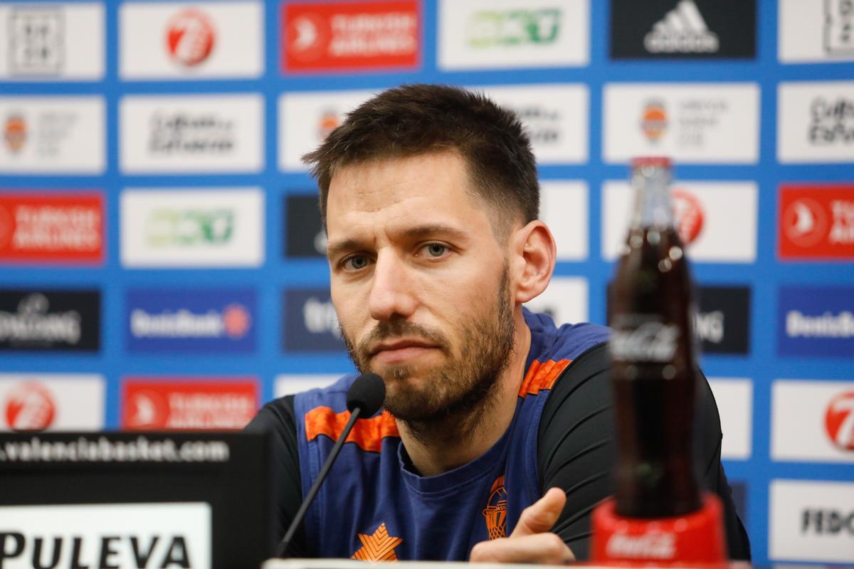 Sam Van Rossom, en la sala de prensa de La Fonteta