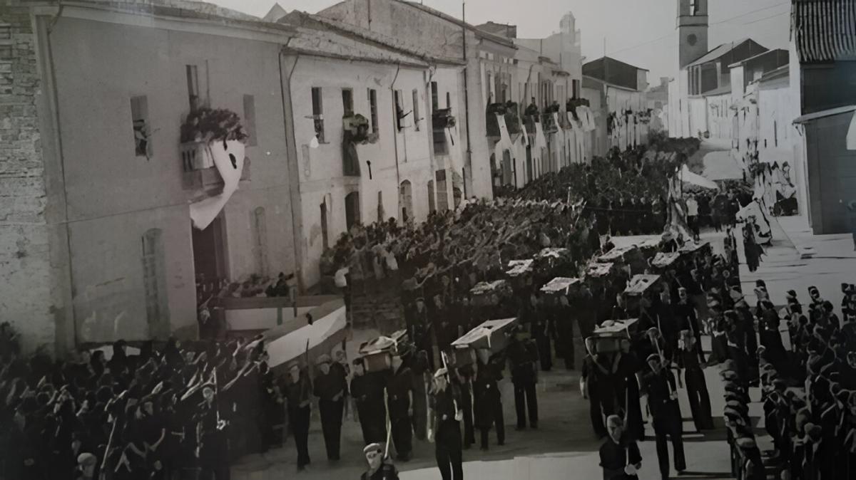 Una imatge d'arxiu durant la guerra.