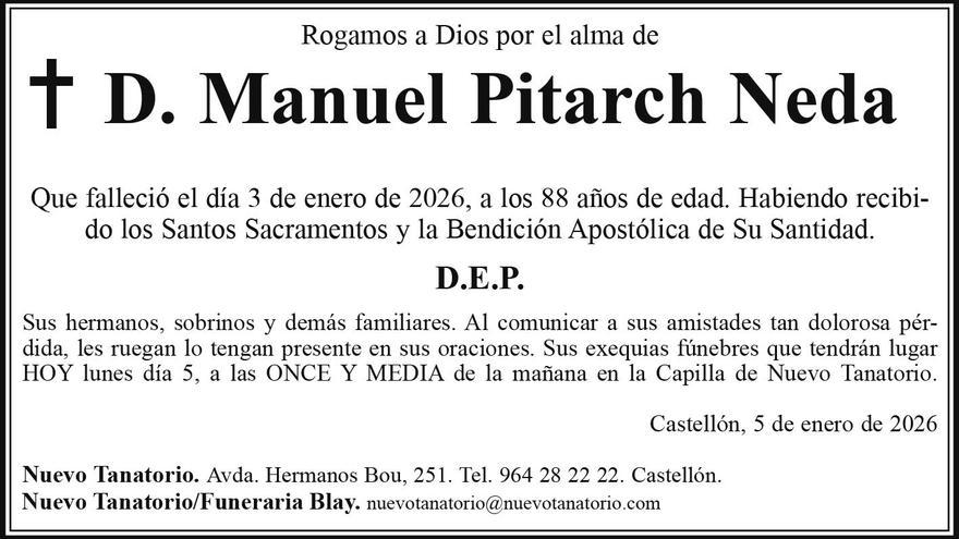 D. Manuel Pitarch Neda