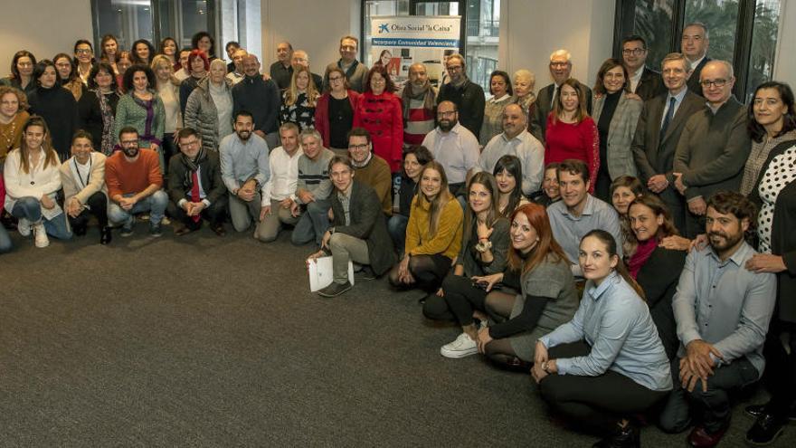 Miembros del programa Incorpora de la Caixa en la Comunitat Valenciana.