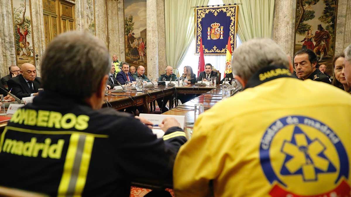 Reunión de coordinación del operativo policial para la Copa de Libertadores