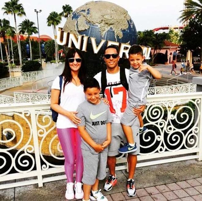 Adriano y su familia, en Universal Studios