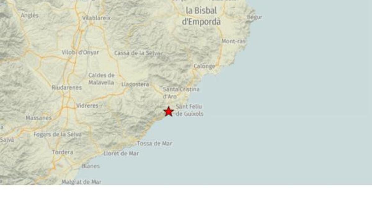 Sant Feliu de Guixols, l'epicentre del terratremol d'aquest diumenge