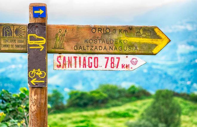 Señalización del Camino de Santiago