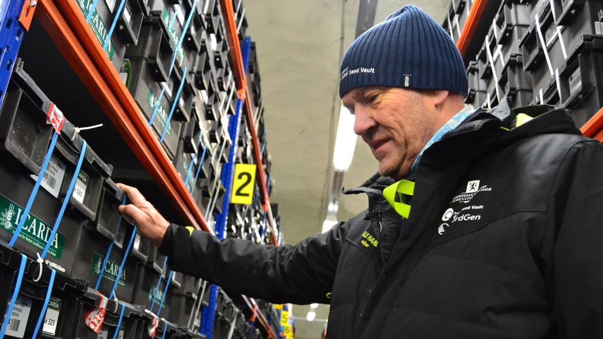 Interior de la instalación ártica