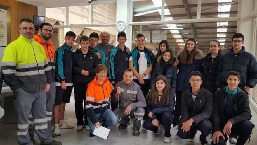 Alumnos de tercer curso de Secundaria del colegio María Inmaculada visitan las instalaciones de Nudesa