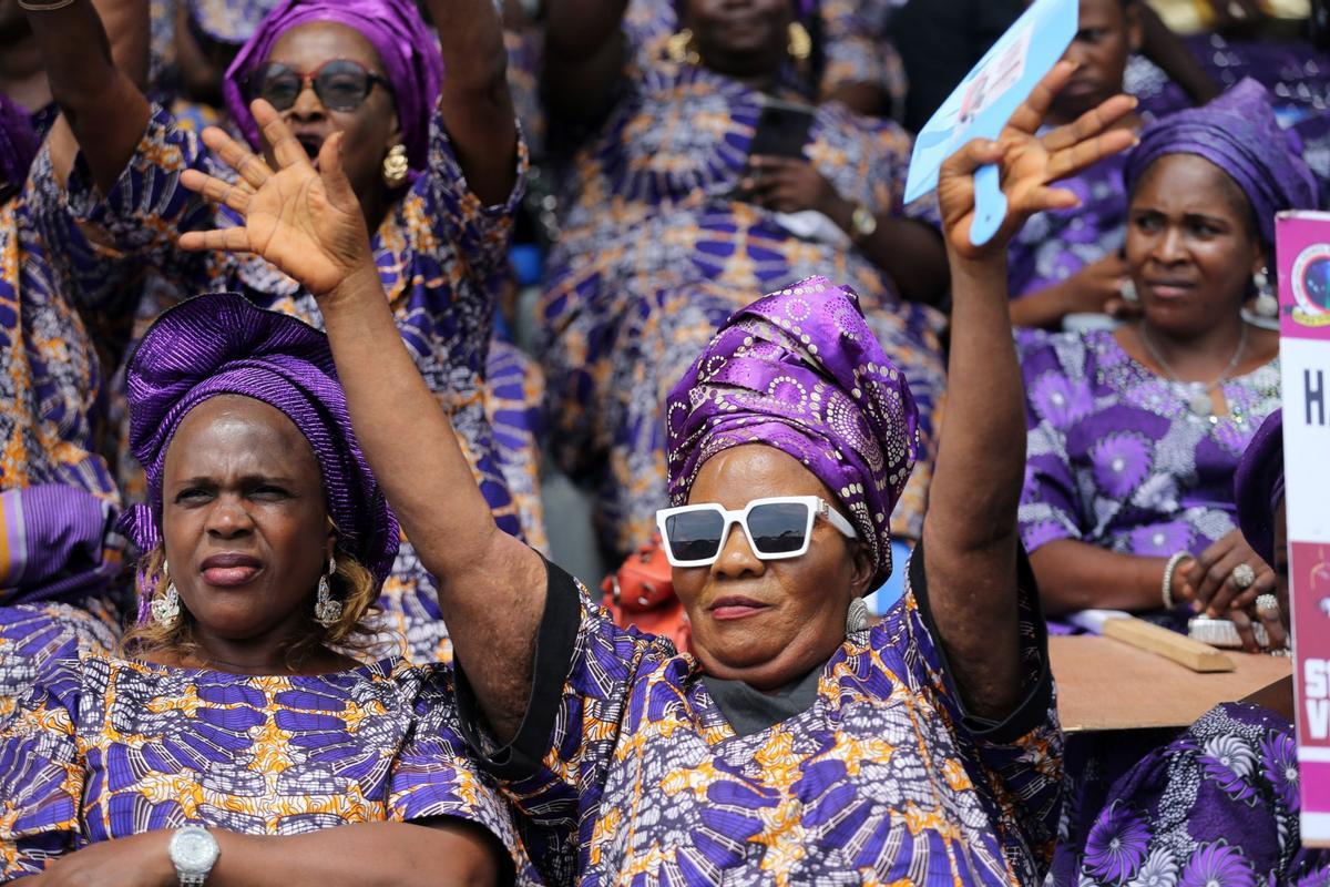 8M Celebración del Día internacional de la mujer en el mundo, Lagos, Nigeria.