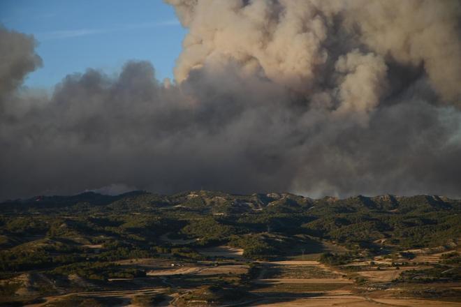 EN IMÁGENES | Incendio de Leciñena