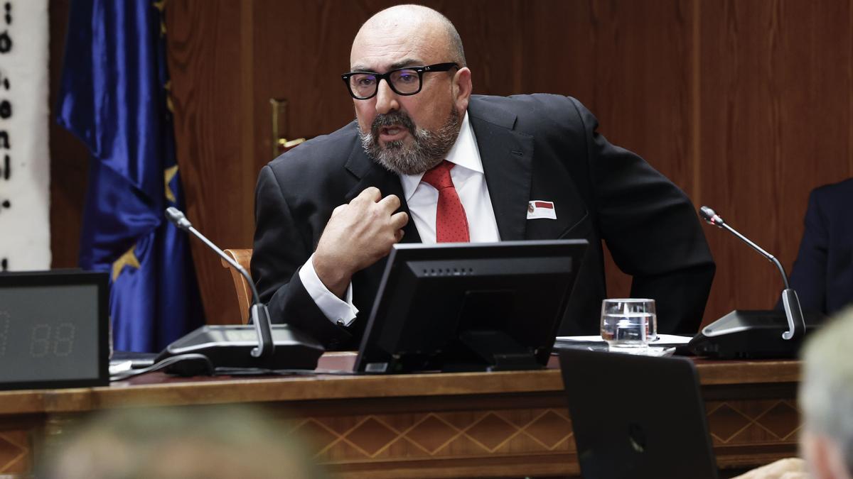 Koldo García, ex asesor del ex ministro Ábalos, en su comparecencia en el Senado.