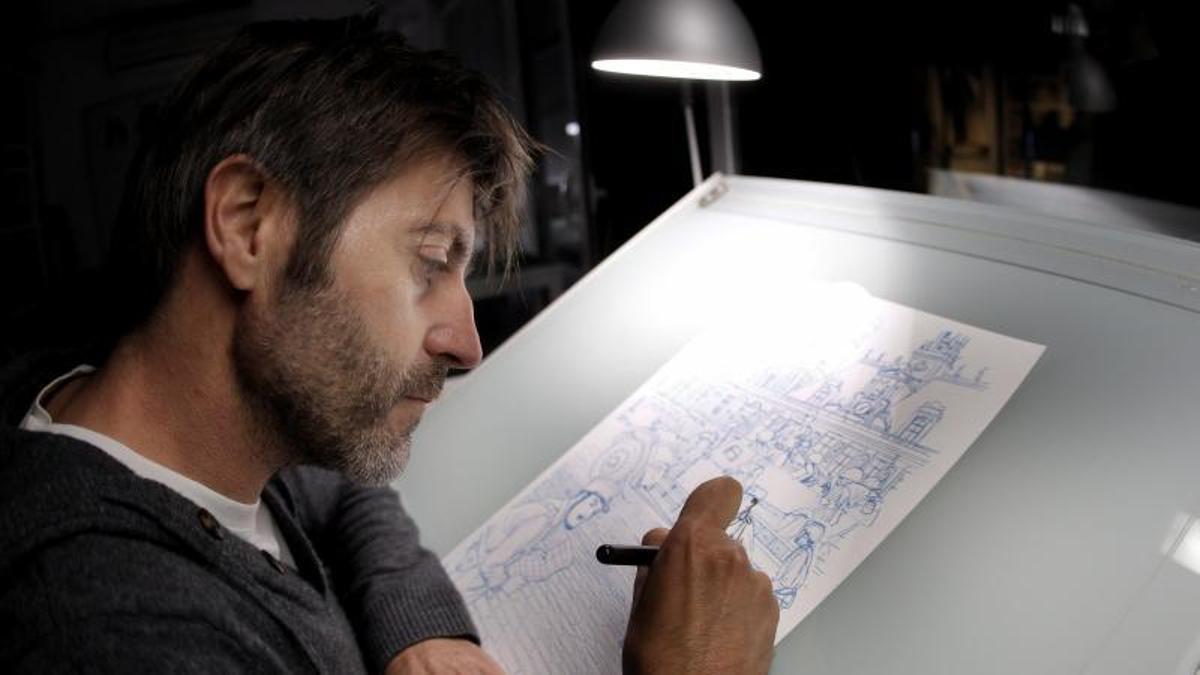 El dibujante valenciano que publica su próxima obra con GP Ediciones.