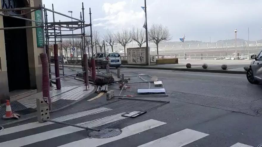 VÍDEO: Así fue el impresionante temporal de viento que azotó Gijón este mediodía