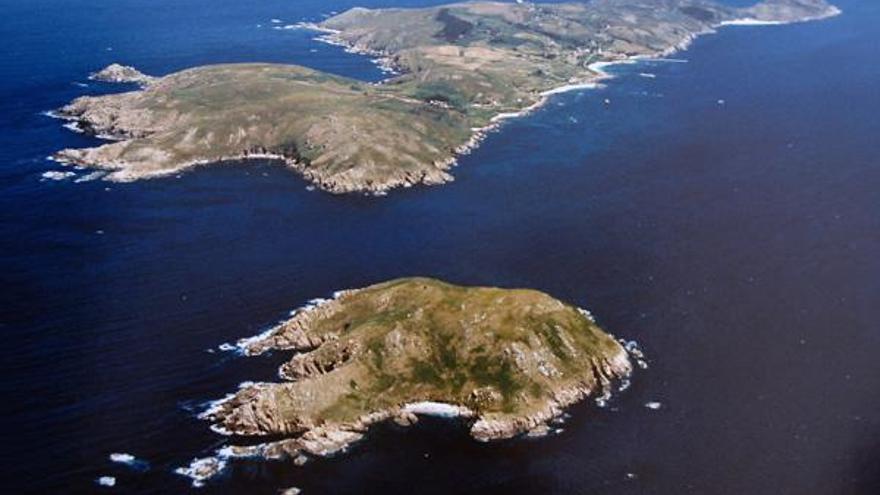 Vista aérea del Parque Nacional Illas Atlánticas. //