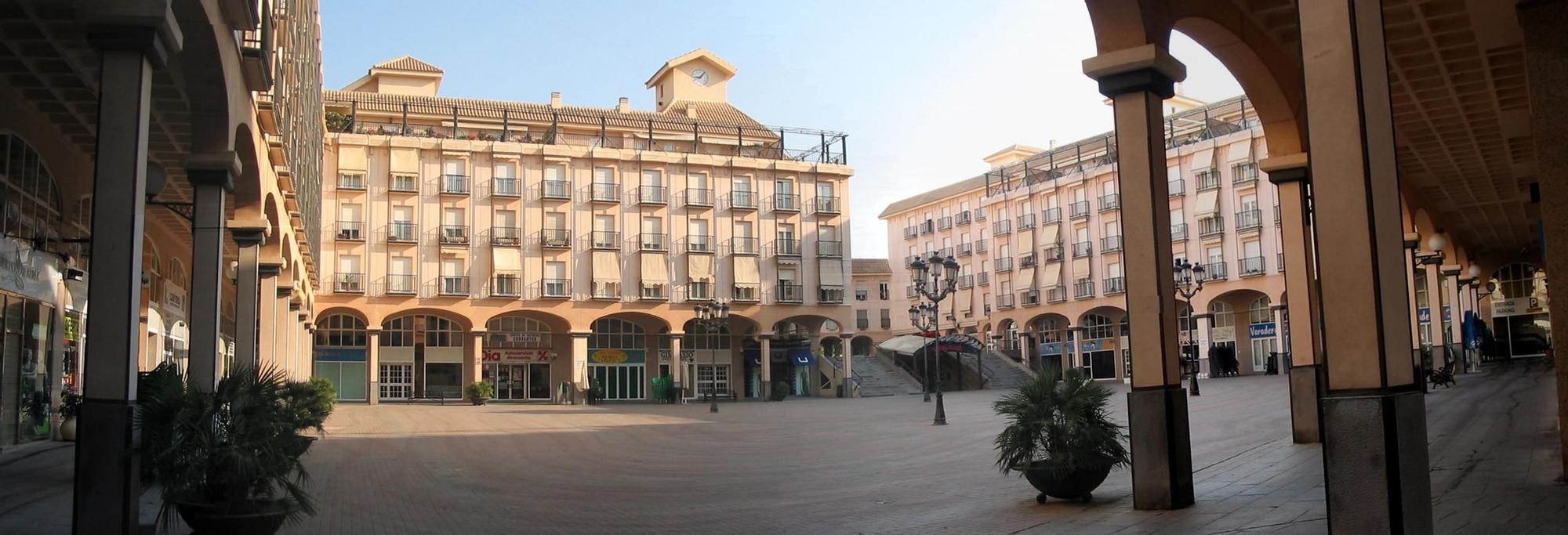 La Plaza Mayor de Elda en Alicante