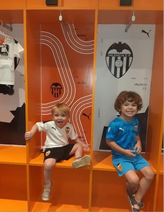 OLIVER y GUILLERMO Súper valencianistas