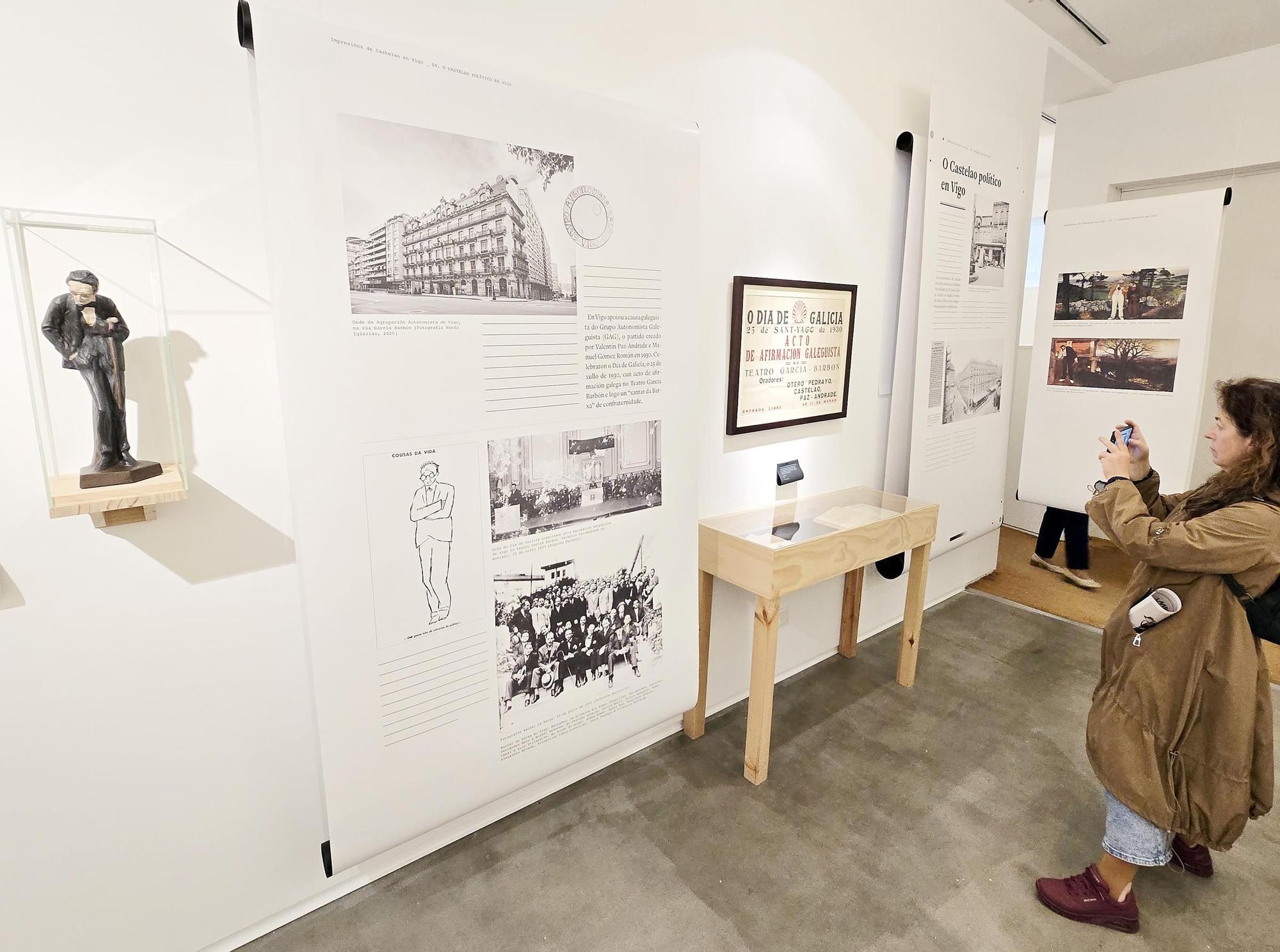 Exposición «Impresións de Castelao en Vigo» na Pinacoteca