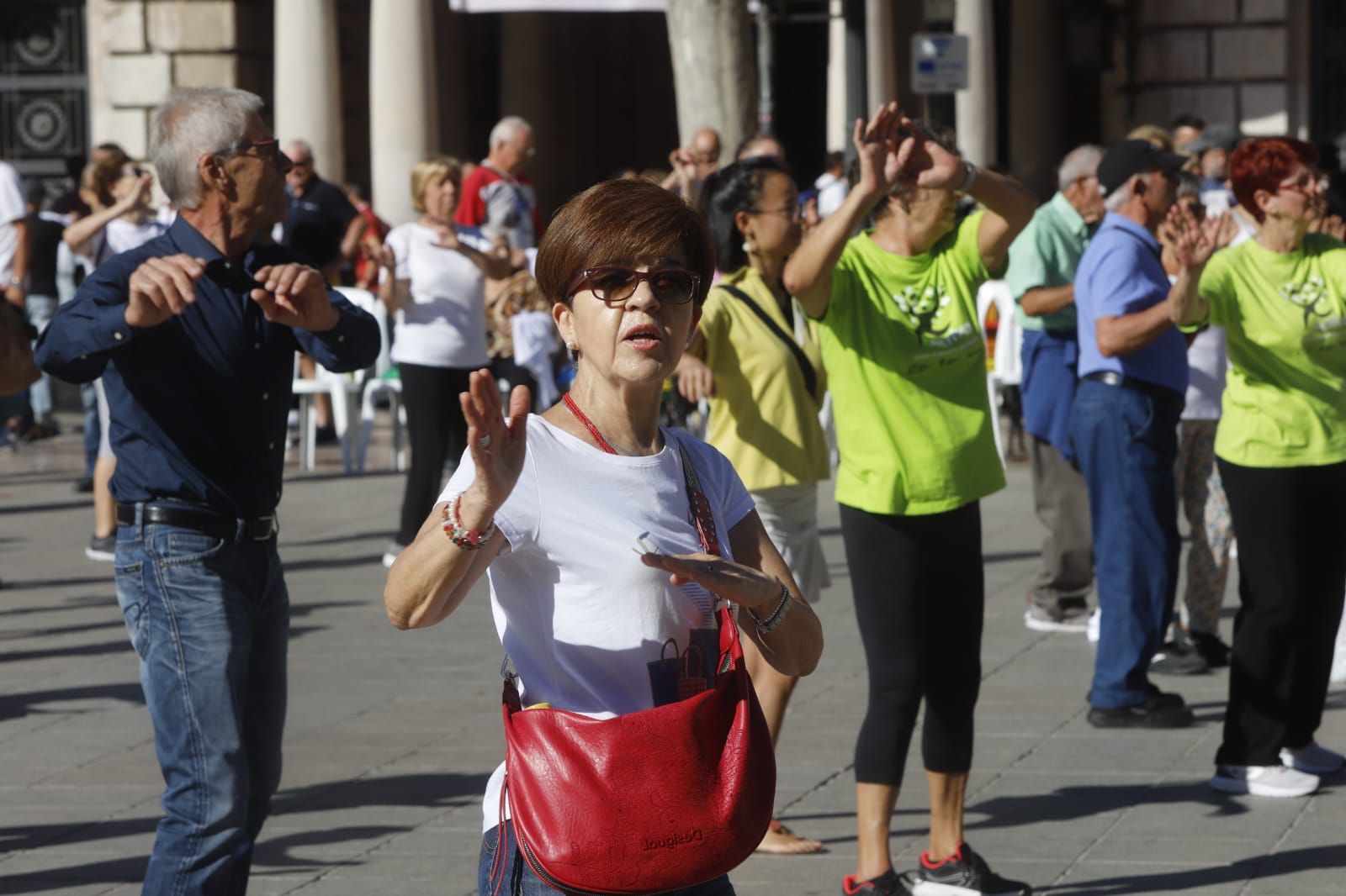 Día de las personas mayores en la plaza del Ayuntamiento