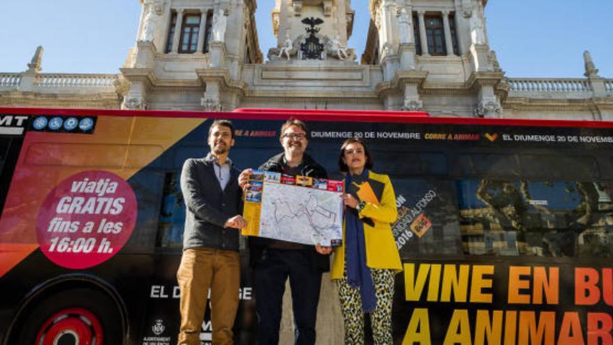 Presentación del acuerdo entre la EMT y el Maratón.