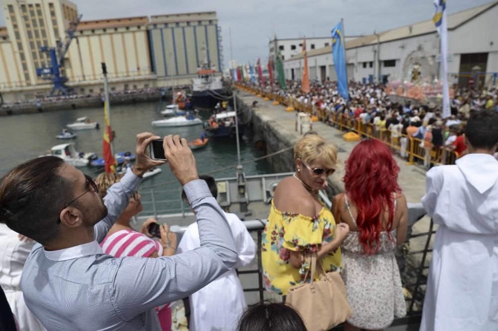 Procesión marítima de la Virgen del Carmen