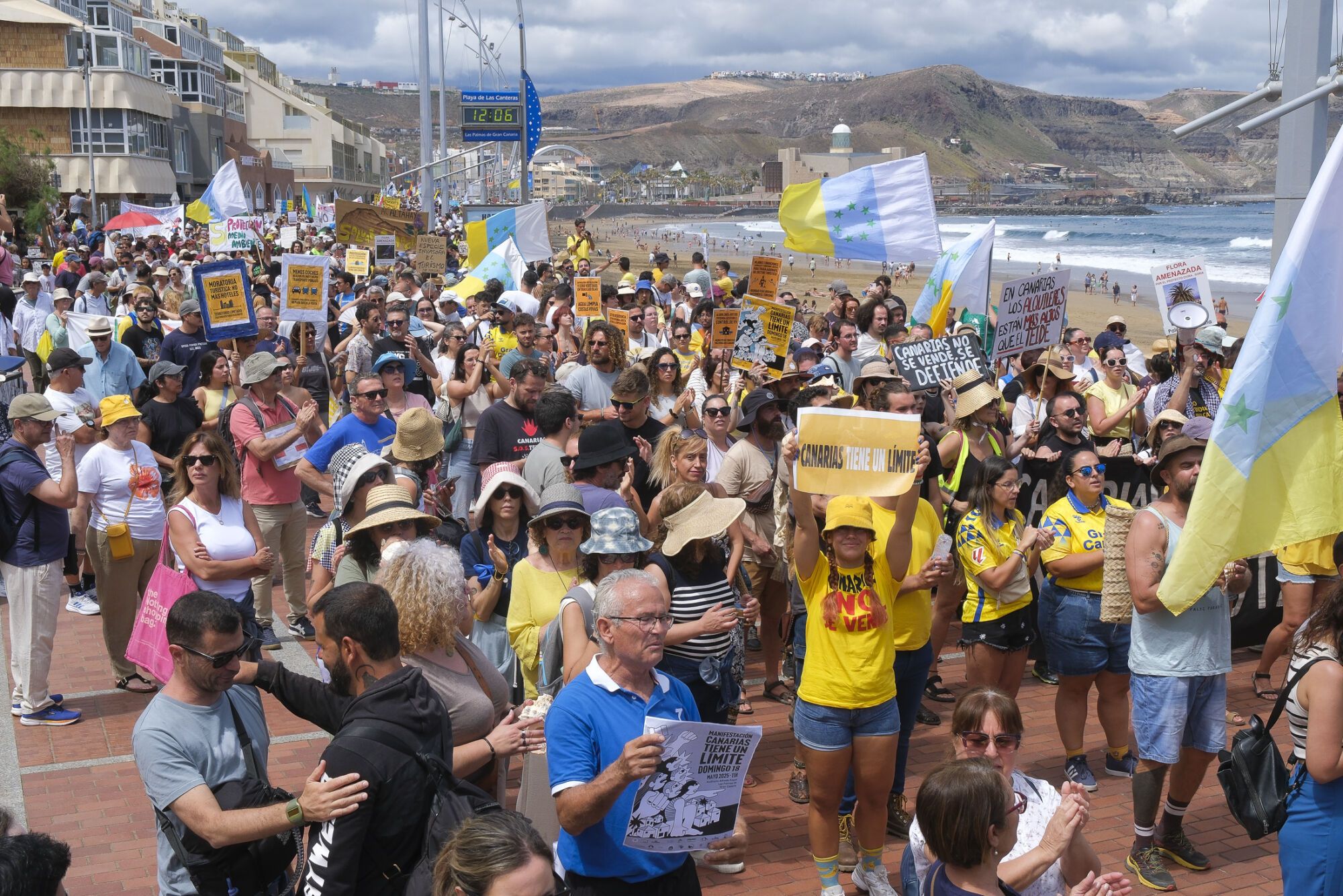 Manifestación Canarias tiene un límite 18M en Las Palmas de Gran Canaria