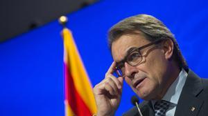 "Ja ho poden registrar tot, jo estic supertranquil", diu el president de la Generalitat en funcions després de l'escorcoll de CDC.