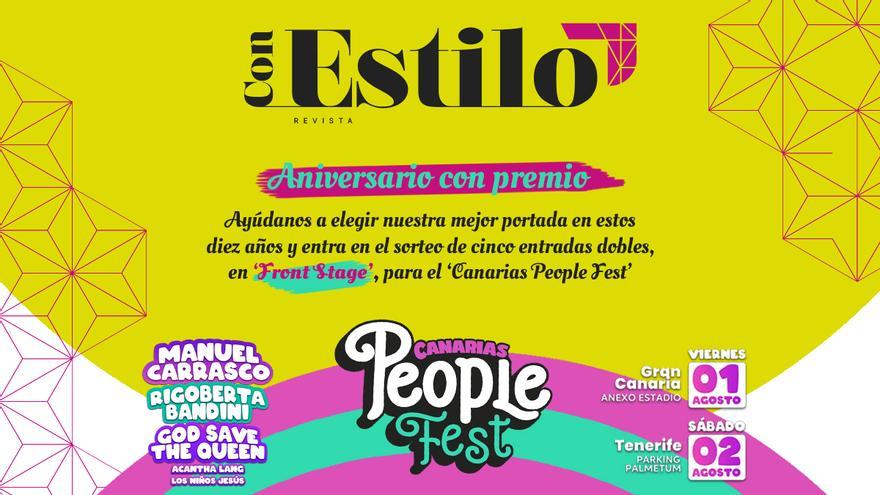 La revista Con Estilo cumple 10 años y elegir sus mejores portadas tiene premio: 5 entradas dobles para el Canarias People Fest en Tenerife