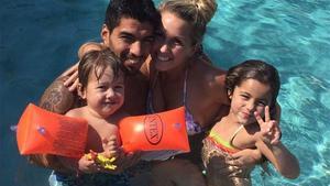 Luis Suárez disfruta de su día libre